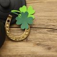 st-patrick-items-wooden-table-top-view